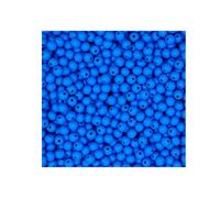 Twinkle Star Baby 100 Wooden Craft Beads 10mm Round Bead with 3mm Hole (Blue)