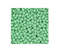 Twinkle Star Baby 100 Wooden Craft Beads 10mm Round Bead with 3mm Hole (Light Blue)