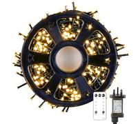 Twinkle Star Fairy Lights Plug in, 50m 500 LED Xmas Outdoor Waterproof, Remote/8 Modes/Timer, Warm White String Mains Powered for Outside/Indoor/Party/Christmas Decorations