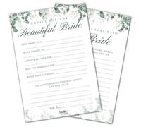 Twinkle & Twine Hen Party Sage Green Advice for the Bride Cards - 20 Pack
