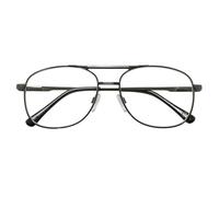 TWINKLE TWINKLE Big Double Bridge Metal Frame Reading Glasses Easy to Read R490(1 Pair Gun Metal +2.50 Magnification)