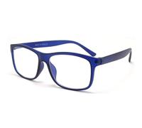 TWINKLE TWINKLE Simple Style Ultralight Reading Glasses Womens Mens Retro Spectacles Large Lens R140 (1 Pairs Matte Blue, +100 Magnification)