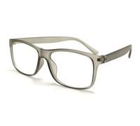 TWINKLE TWINKLE Simple Style Ultralight Reading Glasses Womens Mens Retro Spectacles Large Lens R140 (1 Pairs Matte Grey, +125 Magnification)