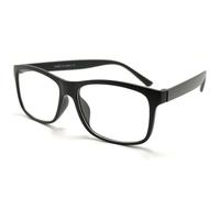 TWINKLE TWINKLE Simple Style Ultralight Reading Glasses Womens Mens Retro Spectacles Large Lens R140 (1 Pairs Matte Black, +100 Magnification)