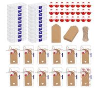 twinklemon 30 Set Fishing Candy Little Tackle Boxes with 30 Red White Floater 30 Blank Tags 20M Jute Twine, Tackle Boxes Party Favors for Gone Fishings Theme Party Supplies Birthday Parties Decor