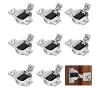 TWINKLEMON 8 Pcs Replacement for Blum 110 Degrees Cabinet Hinges, Screw On Compact Hinge for Cabinet Doors, Alloy Hinges for Old Cabinets Repair, Without Mounting Plate