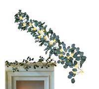 Twinkling Olive Vine - 5.9Ft LED Garland, PVC Fairy Branch, Decorative Light with 96 LEDs and Timer | Waterproof Twinkle String for Room, Dorm, Wall Fireplace Table Centerpieces Ceiling Porch