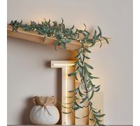 Twinkling Tree Fairy Light Olive Vine,6FT Fairy Light with 96 Warm LED Lights,Faux Vines Lights Greenery Garland,Battery Operated,for Christmas Fireplace Decorations & Home Decor (Olive)