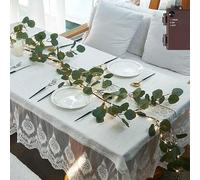 Twinkling Tree Fairy Light Olive Vine Garland, 6/9FT 96 LED Prelit Artificial Olive Branch with Timer, Battery Operated Lighted Garland for Christmas Decor, Fireplace, Mantle, Wedding (9 FT) (6 FT)