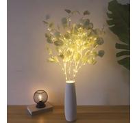 Twinkling Tree Fairy Light Olive Vine, Twinkling Tree Olive Vine, Garlands For Home Decoration, Artificial Greenery Garland For Wedding Arch Backdrop Table Home Decor (85cm Frost Gray)