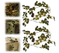 Twinkling Tree Olive Vine, 6 FT Fairy Light Olive Vine Garland, Faux Vine Lights Artificial Greenery Garland, Artificial Greenery Olive Vine with Warm LED Lights for Fireplace Mantle