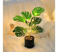 Twinkling Tree - Realistic Artificial Palm Lamp,USB Powered Lifelike Bonsai Tree Light,LED Lighted Tropical Trees for Bedroom/Home/Office/Party/Decor/Gift