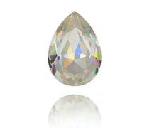 Twinkling Violet Tear Drop K9 Glass Rhinestones Glass Crystal Pointback Rhinestones Glue on Garment Crafts Jewelry Accessories-Laser Shine-20x30mm 10pcs