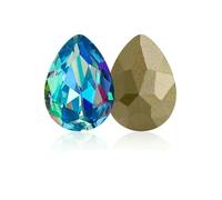 Twinkling Violet Tear Drop K9 Glass Rhinestones Glass Crystal Pointback Rhinestones Glue on Garment Crafts Jewelry Accessories-Sapphire LS-7x10mm 10pcs