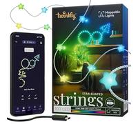 Twinkly Candies Star Shaped 100 RGB LED Smart Light String Clear Wire USB-C, none