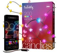 Twinkly Candies 200 Star-Shaped Rgb Leds, Green Wire, Usb-C