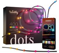 20m Smart App Controlled Twinkly Dot LED Lights, Black Cable | Multi Colour Change Control Indoor Home Dimmable