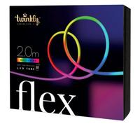 Twinkly Flex App-Controlled Flexible Light Tube With Rgb (16 Million Colours) Leds. 2 Meters. White Wire. Indoor Smart Home Light
