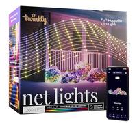Twinkly Net Lights, Flexible LED Grid with 260 Mappable RGB LEDs, Indoor and Outdoor Light Strip, Smart Lights, Compatible Alexa, Google Home, IP44, App Controlled, Transparent Wire, 1.2m x 1.9m