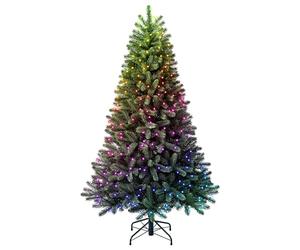 Twinkly Regal Tree Pre-Lit 1.80m, Artificial Christmas Tree with Mappable LED, Christmas Tree 435 RGB LEDs, Compatible with Alexa and Google Home, App Controlled Holiday Decoration, Green