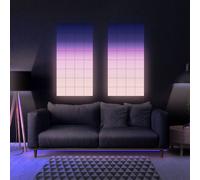 Twinkly Squares App-Controlled Starter Kit LED Panels with 64 RGB - 3 Extension Tiles, Green