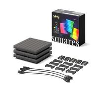 Twinkly Squares Extension Kit, RGB LED Panels Kit, Including 3 Extension Panels and Connection Cables, Compatible with HomeKit, Alexa and Google Home, Gaming Lights and Streaming, 16M+ Colors