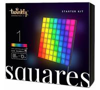Twinkly Squares Master Panel, RGB LED Panel, Including 1 Main Panel and USB-C Power Supply, Compatible with HomeKit, Alexa and Google Home, Gaming Lights and Streaming, 16M+ Colors