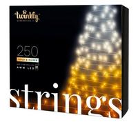 Twinkly Strings App-Controlled Led Christmas Lights With 250 Aww 20M Black Wire. Indoor And Outdoor Smart Lighting Decoration