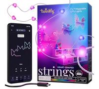 Twinkly Candies Heart Shaped 100 Rgb LED Smart Light String Clear Wire USB-C - Multicolor, none