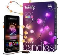 Twinkly Candies Heart Shaped 200 Rgb LED Smart Light String Clear Wire USB-C - Multicolor, none