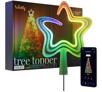 Twinkly Tree Topper, Bright Christmas Tree Topper, Star Topper with 76 Mappable RGB LEDs, USB Type C, Smart Multicolor LED Lights, Compatible with Alexa and Google Home, App Controlled