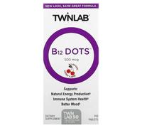 Twinlab, B12 Dots, Cherry, 500 mcg, 250 Tablets