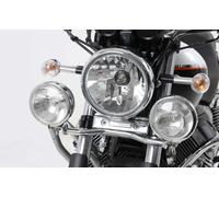 Twinlight auxiliary headlight set chrome for Moto Guzzi Nevada