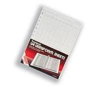 Rexel Twinlock Variform V4 Refill Sheets 75933 7 Columns Cash 21 x 29.7 cm White 75 Sheets