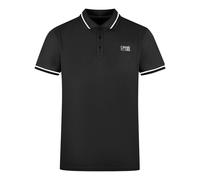 Twinned Tipped Collar White Logo Black Polo Shirt Cavalli Class Black XXL