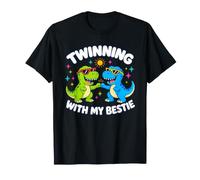 Twinning with My Bestie School Spirit Week Matching Dinosaur T-Shirt