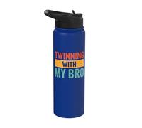 Twinning with My Bro Stainless Steel Insulated Water Bottle
