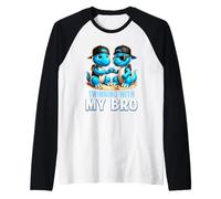 Twinning with My Bro T Rex Dinosaur Twin Day Spirit Week Raglan Baseball Tee