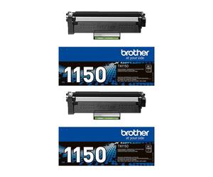TWINPACK: Brother TN1150 Original Black STandard Capacity Laser Toner Cartridges