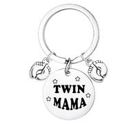 Twins Mother Keyring for Twins Mama Gifts for Twin Mum Gifts Pregnancy Announcement Gifts for New Mum Present for Mother's Day Gift for Mum to Be Twin Mummy Present
