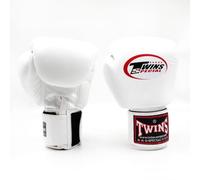 Twins Special BGVL3 Boxing Gloves - Genuine Leather - White - 16 oz