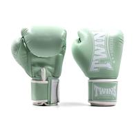Twins Special BGVL4P Pastel Collection Leather Boxing Gloves, Hook & Loop Closure, For Muay Thai, Boxing, Kickboxing & MMA Training & Sparring (Mint, 12oz)