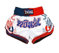 TWINS SPECIAL Satin Muay Thai Shorts (UK, Waist, 28, Regular, Regular, Yant)