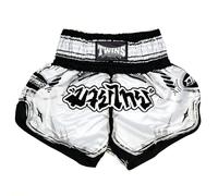 TWINS SPECIAL Satin Muay Thai Shorts (UK, Waist, 32, Regular, Regular, Comic (Thai))