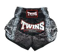 TWINS SPECIAL Satin Muay Thai Shorts (UK, Waist, 34, Regular, Regular, Rangda)
