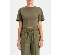 Twinset Cotton Corset T-Shirts - Size: XL - female