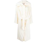 TWINSET drawstring duster coat - White 38
