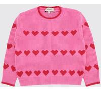 Twinset Girl's All-Over Heart Print Cotton Crewneck Jumper - Size: 3 - female