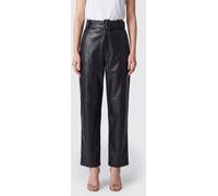 Twinset High-Waisted Straight-Leg Cropped Faux Leather Trousers - Size: 50 - female