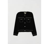 Twinset Viscose Blend Cardigan for Girls with Patch Pockets and Metallic Buttons - Size: 8 - female